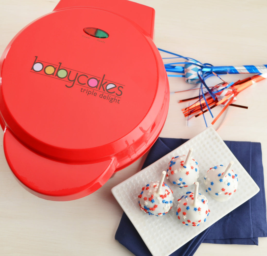 Celebrate Fourth of July with Patriotic Cupcakes Cake Pops and Waffle Sticks