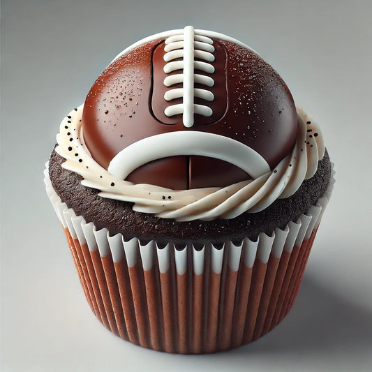 football cupcake