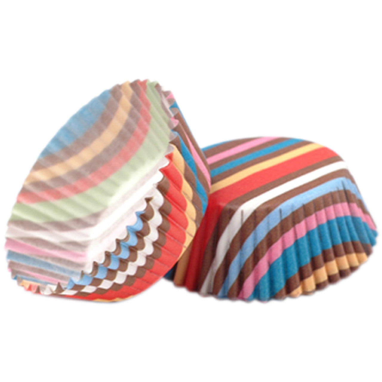 Babycakes Mini Cupcake Liners, Striped - Main Image
