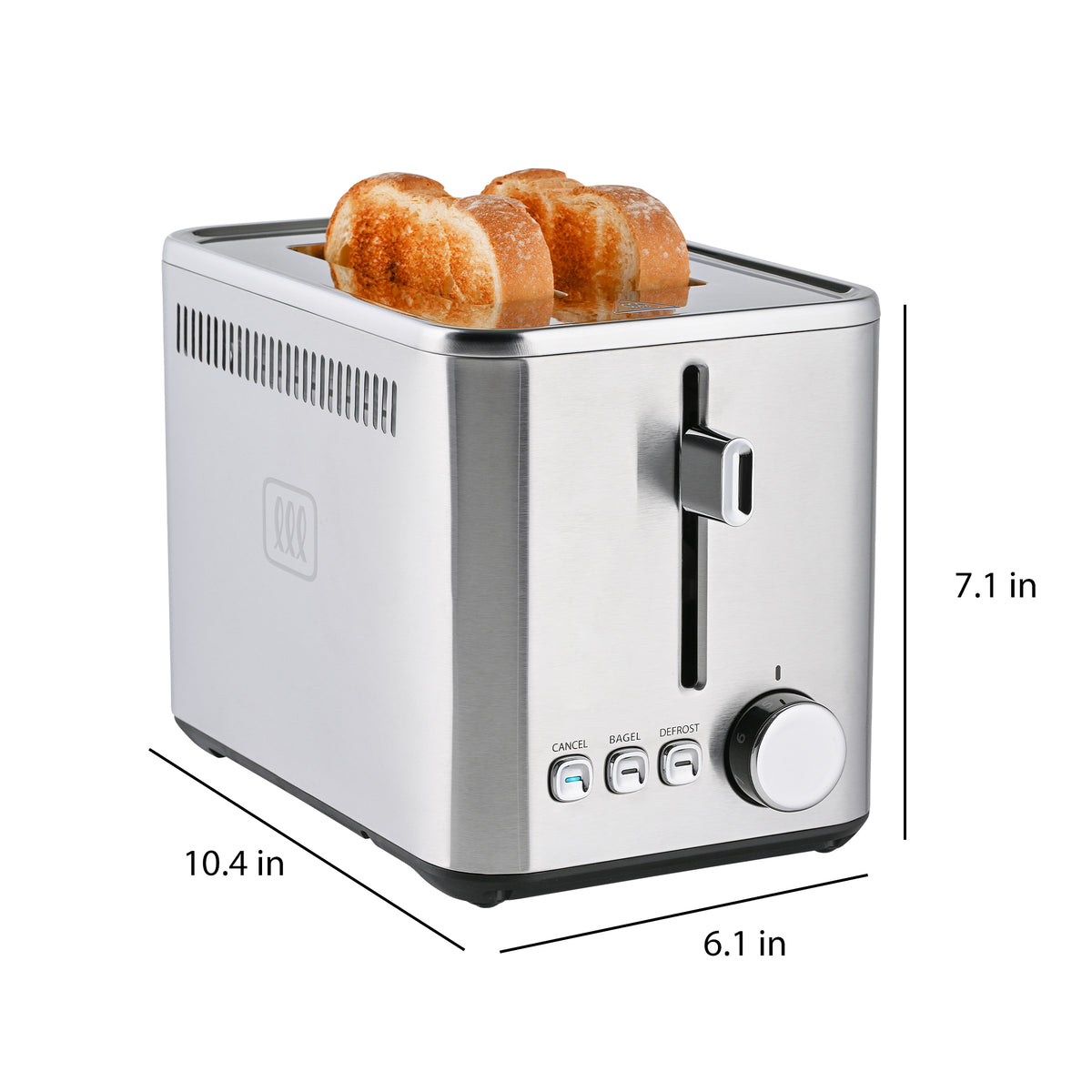 Toasmaster Color Toastmaster 2-Slice Stainless Steel Color Series Toasters