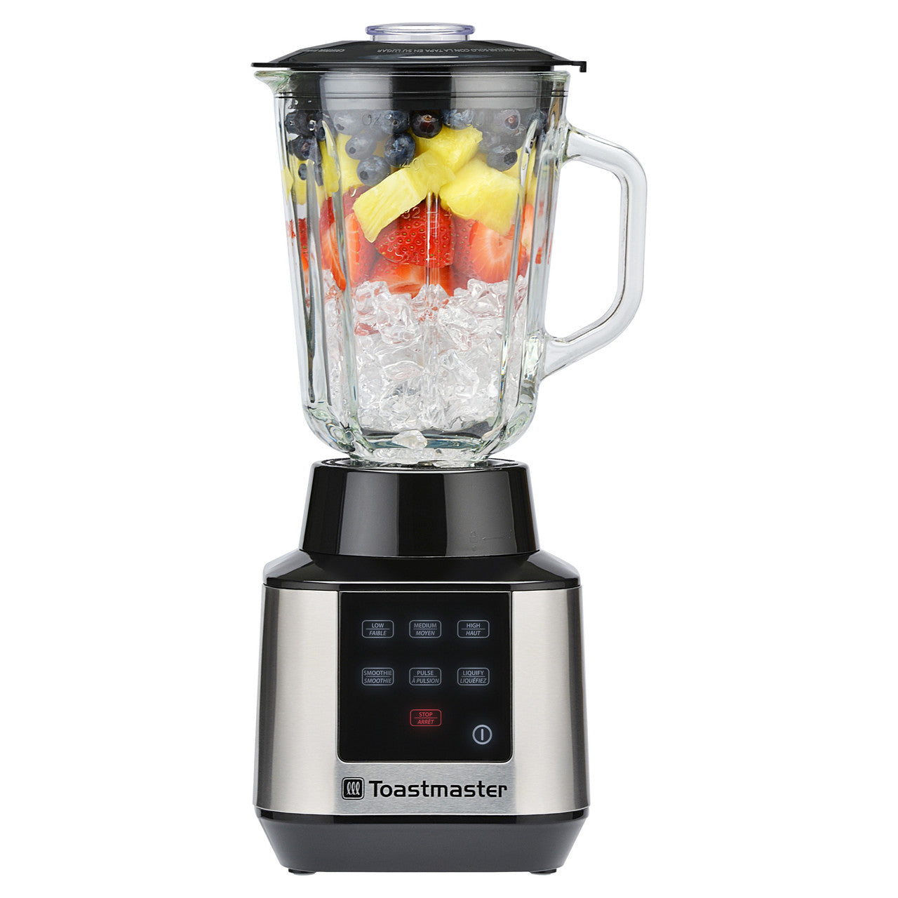 Toastmaster 500 Watt Touch Control Blender with Glass Jar