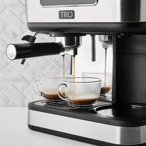 TRU All-in-One Combination 10-Cup Coffee Maker and Espresso Machine