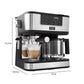 TRU All-in-One Combination 10-Cup Coffee Maker and Espresso Machine