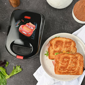 Cars Lightning McQueen Ceramic Sandwich Maker, Single Sandwich Press