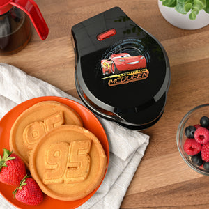 Cars Lightning McQueen Ceramic Mini Waffle Maker, 4-Inch Waffle