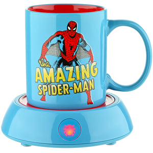 Spider-Man Comic Inspired Mug Warmer with 12 oz Mug