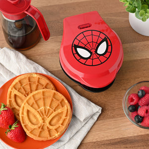 Spider-Man Ceramic Nonstick Mini Waffle Maker, 4-Inch Waffle