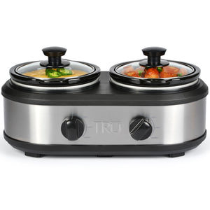 TRU Dual Slow Cooker with Two 1.25 Quart Inserts