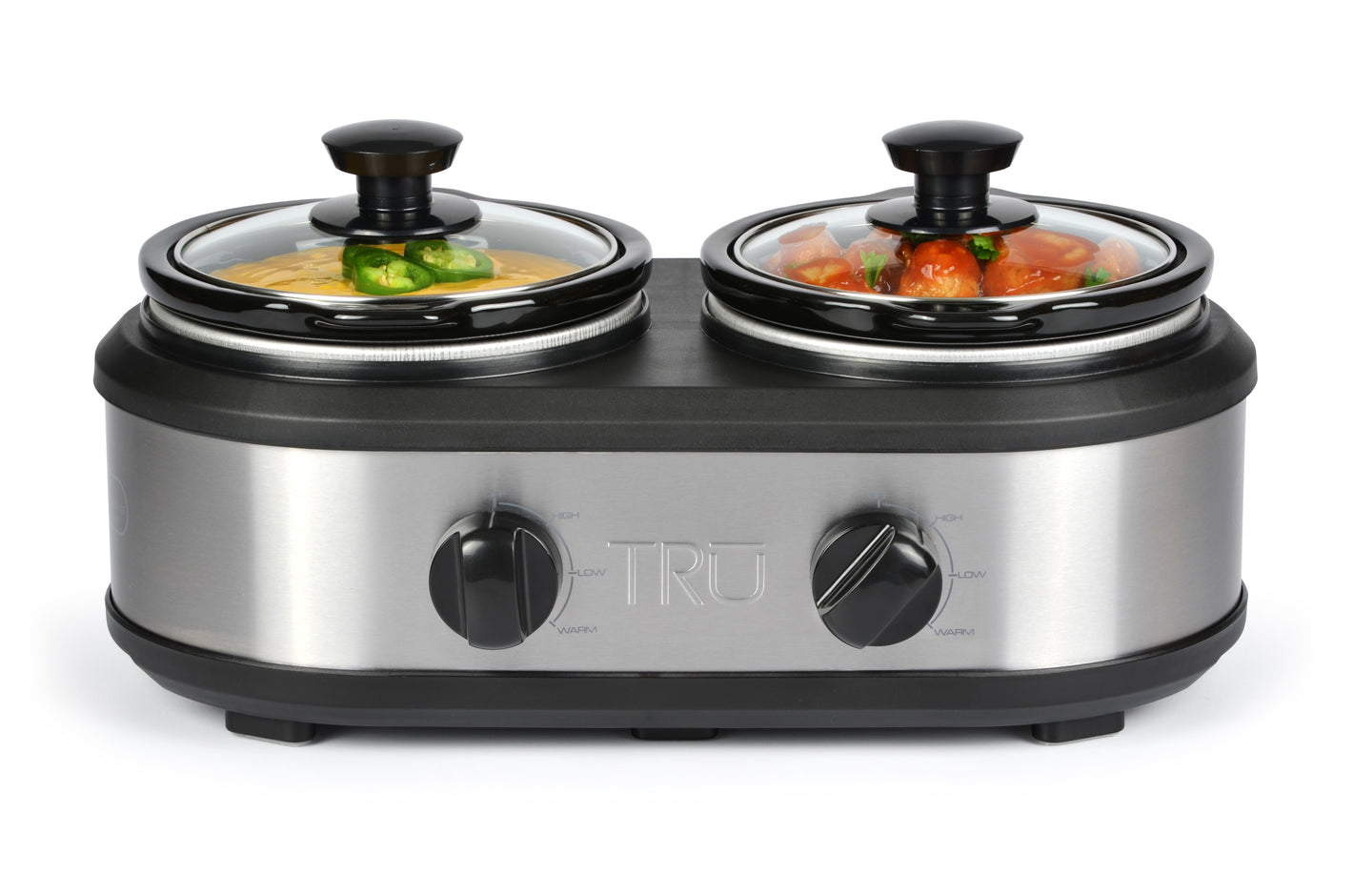 TRU Dual Slow Cooker with Two 1.25 Quart Inserts