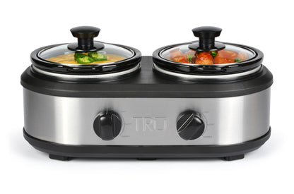 TRU Dual Slow Cooker with Two 1.25 Quart Inserts