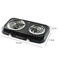 Toastmaster Double Burner with Coil Top and Chrome Knobs