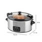 Toastmaster 6-Quart Digital Slow Cooker with Locking Lid