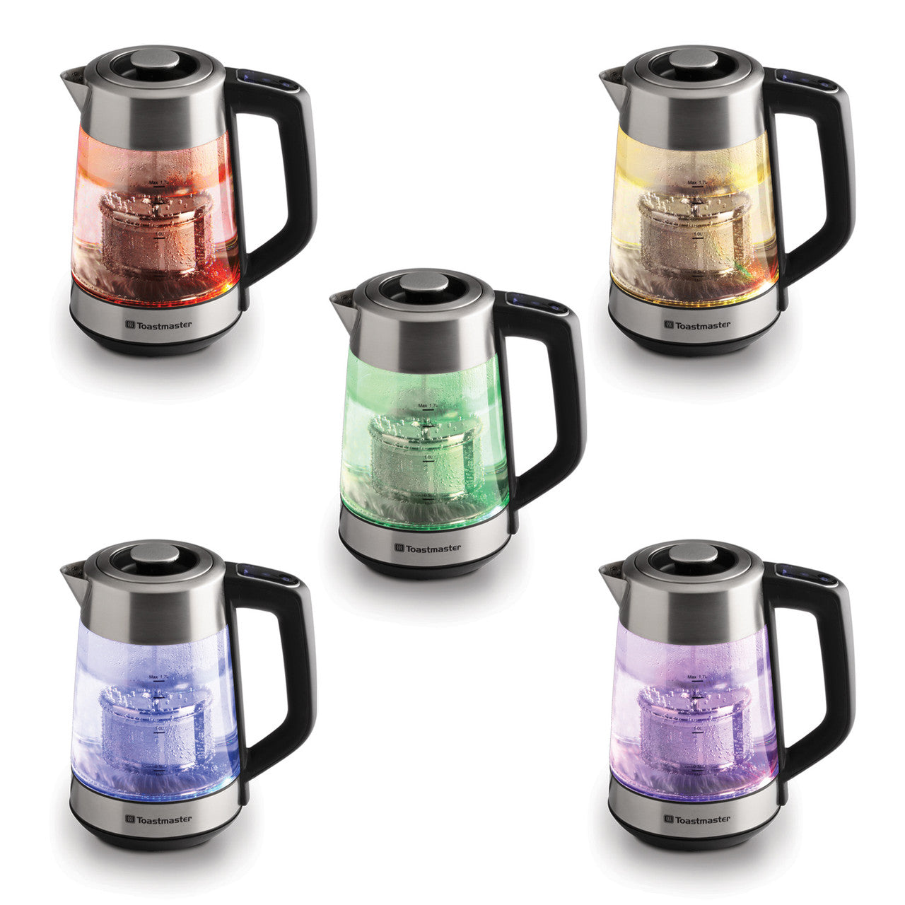 Led glass kettle clearance